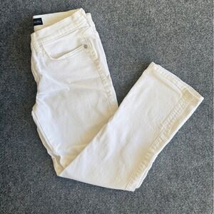 Rock & Republic Women's Cream Cotton Blend Flare Jeans Size 6